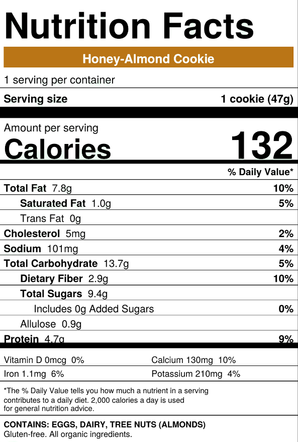 Nutrition label
